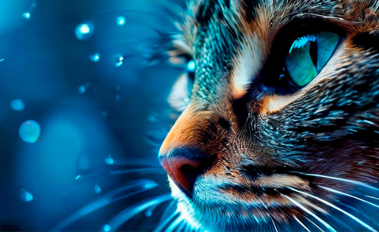 movimiento de la cola en gatos